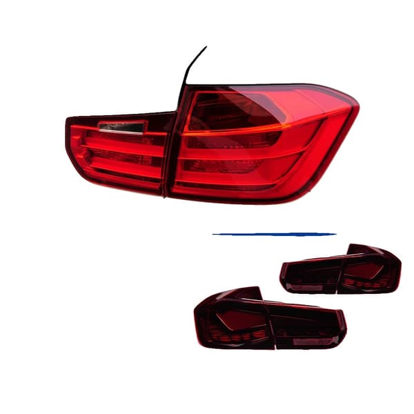 BMW F30 F35 LED baglygtesamling, dynamiske blinklys, startanimation,RØD