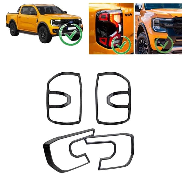 Hovedlygte Dæksel, Kompatibel med Ford Ranger 2023+, Nem Installation,Type 1