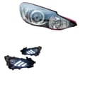 Miniatyrbild 1 av 2: AKD Huvudlampa, LED Dagtidskörningsljus, Dynamisk Blinkersignal,LED -kit
