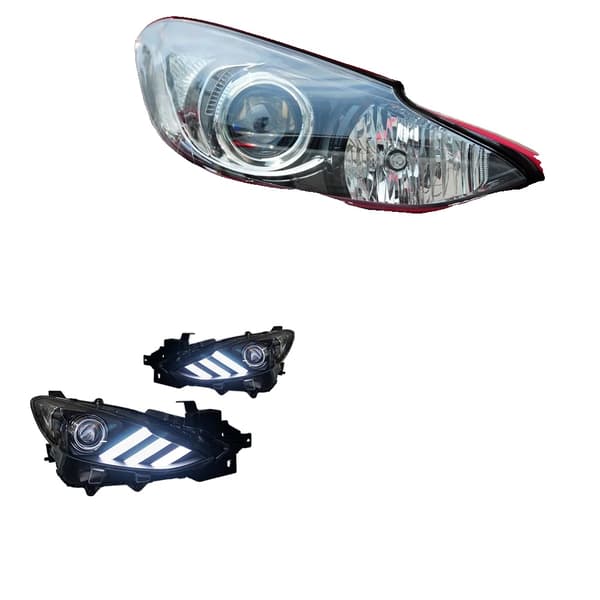 AKD Huvudlampa, LED Dagtidskörningsljus, Dynamisk Blinkersignal,LED -kit