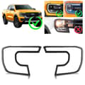 Miniatyrbillede 1 af 2: Hovedlygte Dæksel Trim, Skræddersyet til Ford Ranger 2023-2024, Nem Installation,2 stk
