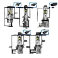 Miniatyrbillede 1 af 2: LED Hovedlyspærer, 80W Kraftfuld Ydelse, 6500K Klar Hvidt Lys,Sliver, 9006/HB4