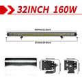 Miniatyrbillede 2 af 2: LED Lysbar, 40W til 260W Effekt, 6500K Farvetemperatur,32 tommer