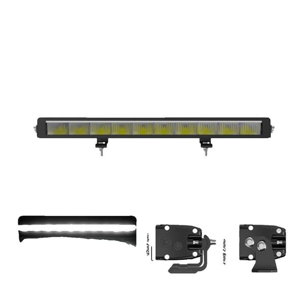 LED-valoaita, 40W - 260W teho, 6500K väri lämpötila,22 tuumaa