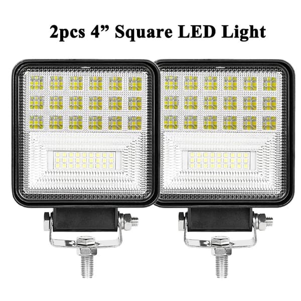 4" LED Arbejdslys, 45W Effekt, IP68 Vandtæt,2x LED lys