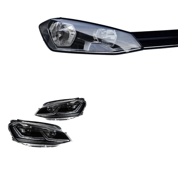 VW Golf 7 Forlygte, LED Kørelys, Dynamisk Blinklys,SLIVER, LHD