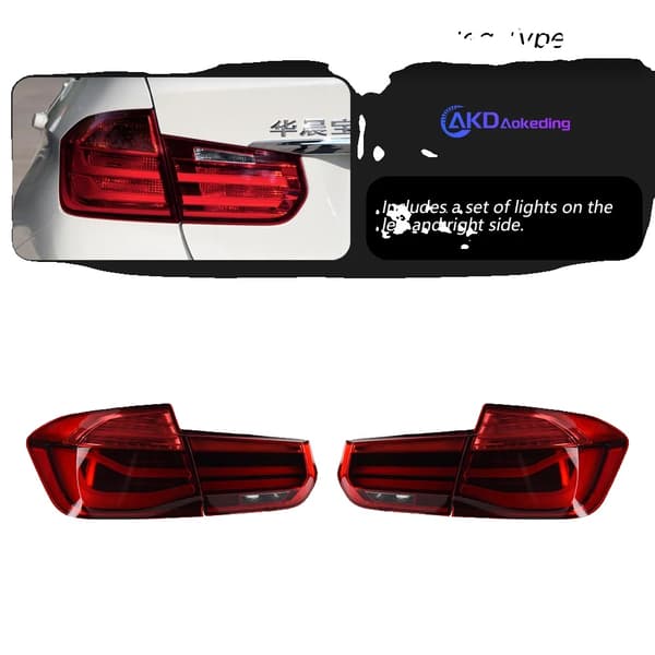 BMW F30 F35 Bakljusmontering, Röd LED-belysning, Dynamisk blinkerslampa,Röd