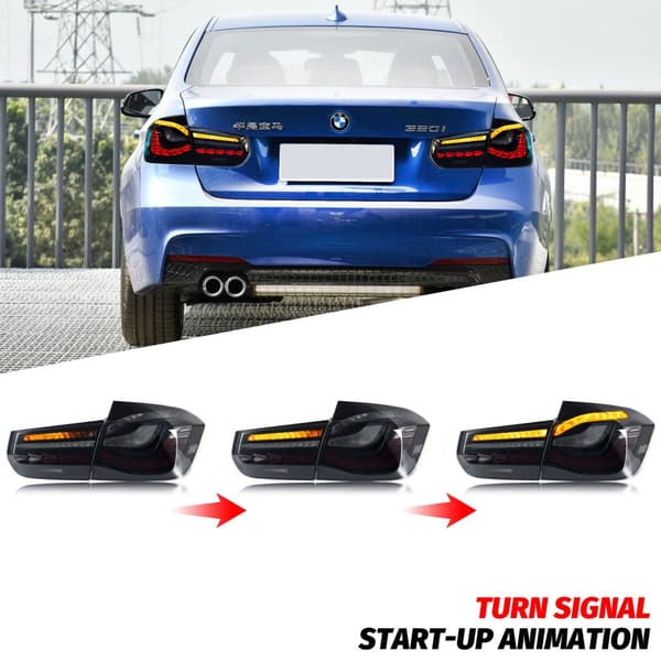 LED-takavalot BMW 3-sarjalle, sekventiaalinen vilkku, helppo asennus, vedenkestävä muotoilu