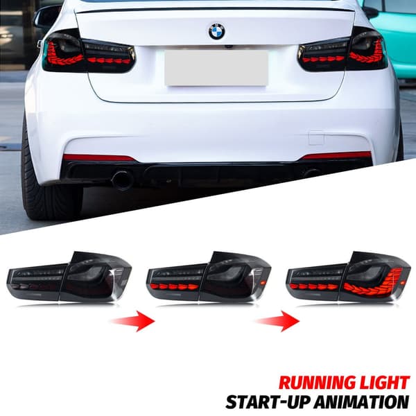 LED-takavalot BMW 3-sarjalle, sekventiaalinen vilkku, helppo asennus, vedenkestävä muotoilu