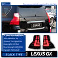 Miniatyrbillede 2 af 2: LED Baglygtesamling til Lexus GX460, Dynamisk Blinklys, Overlegen Synlighed,sort