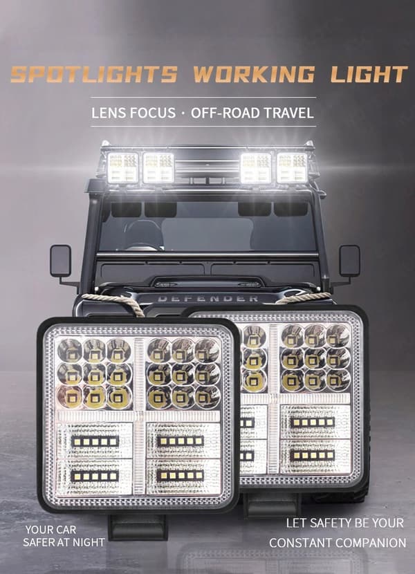 LED-TYÖLAMPPU 11m 177W 12 24V CREE PITKÄ KANTA TRAKTORIIN