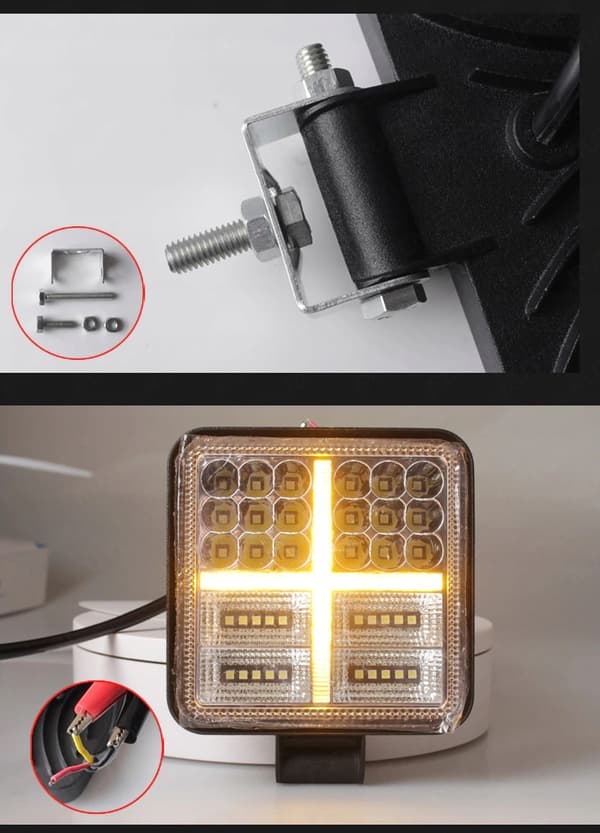 LED-TYÖLAMPPU 11m 177W 12 24V CREE PITKÄ KANTA TRAKTORIIN