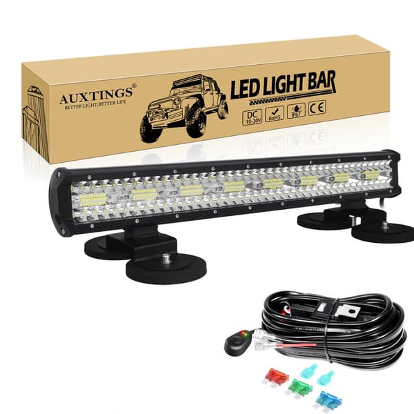 Off Road LED Lysbar, 6000K Farvetemperatur, IP67 Vandtæt Rating,23in beslagtråd