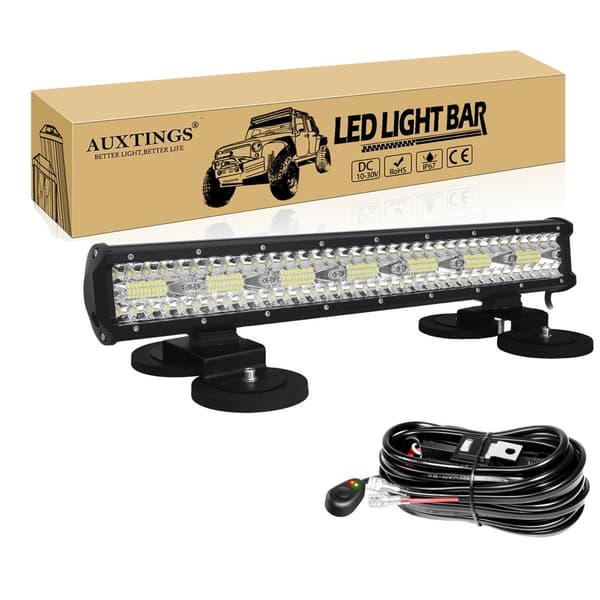 Off Road LED Lysbar, 6000K Farvetemperatur, IP67 Vandtæt Rating,20 tommer beslagtråd