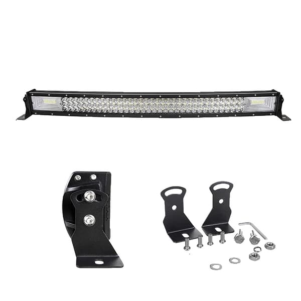 Bøjet LED-lysbar, 6000K farvetemperatur, IP67 vandtæt rating,32 tommer 405W ingen ledning