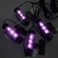 Miniatyrbild 4 av 4: TD® dekorativt tillbehör/ biltillbehörslampa 4 x 12 V 3 LED dekorativ bilinteriör