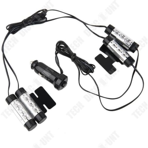 TD® dekorativt tillbehör/ biltillbehörslampa 4 x 12 V 3 LED dekorativ bilinteriör