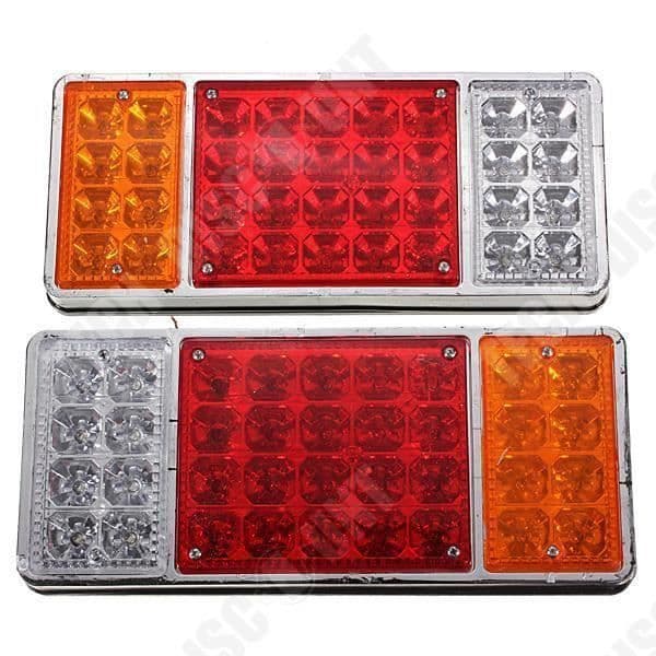 TD® Set med 2 LED-bakljus stoppindikator / 2 x 12 v 36 LED-bakljus stoppindikator Båt Bilsläp lastbil
