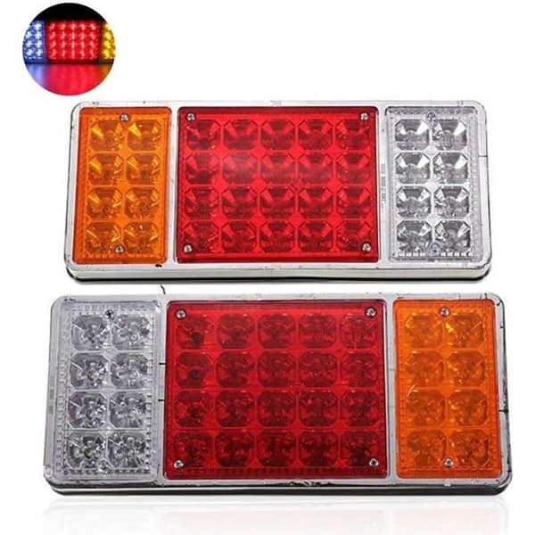 TD® Set med 2 LED-bakljus stoppindikator / 2 x 12 v 36 LED-bakljus stoppindikator Båt Bilsläp lastbil