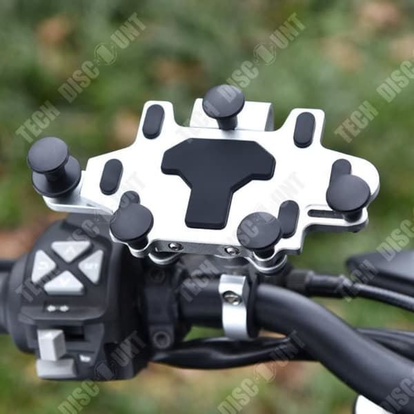 TD® Motorcykel Mobiltelefonhållare Aluminiumlegering Silikon blockerar inte kameran