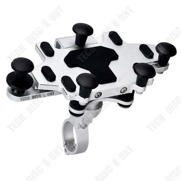 TD® Motorcykel Mobiltelefonhållare Aluminiumlegering Silikon blockerar inte kameran