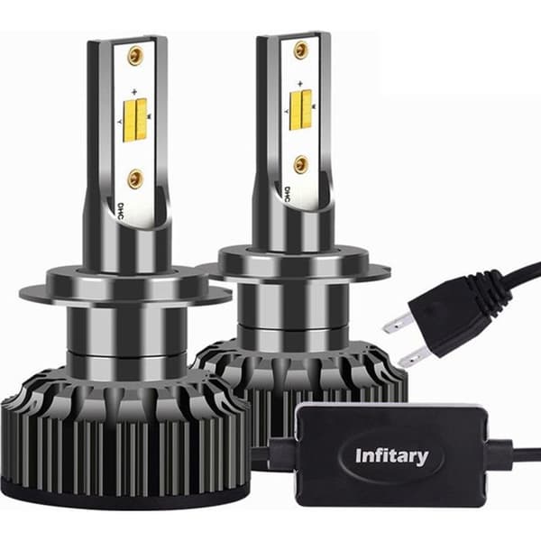 TD® Automotive LED-strålkastare 2st hög vattenbeständighet tre färger