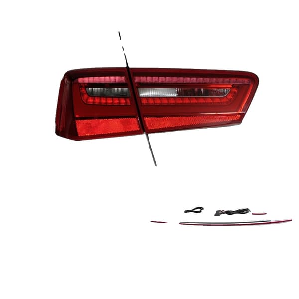 Audi A6 Baglygtesamling, Dynamisk Blinklys, LED Lygter,kun mellemlys, 3000K Guld