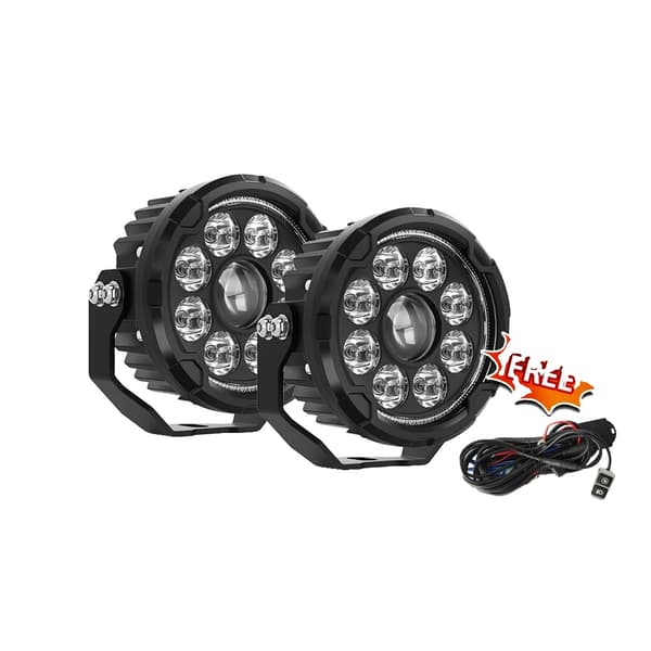 LED Arbejdslys, 90000 Lumen Lysstyrke, IP68 Vandtæt,2PC Lys med Ledning