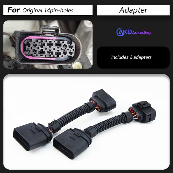 Huvudljusadapter, kompatibel med Golf 7 MK7, full LED-funktionalitet,Ett par
