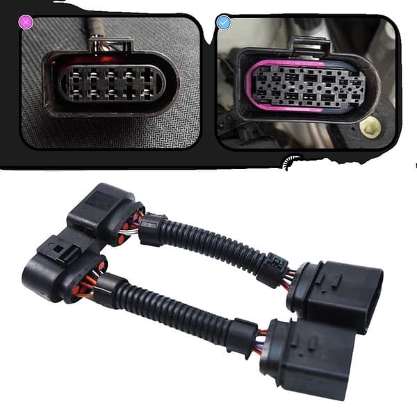 Huvudljusadapter, kompatibel med Golf 7 MK7, full LED-funktionalitet,Ett par
