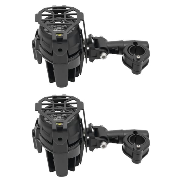 40W Motorcykel Dimljus, Hållbar Aluminium, Universell Passform,svart