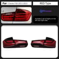Miniatyrbillede 2 af 2: BMW F30 LED Baglygter, Sort & Rød Design, Nem Installation,2013-2015 Rød