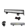 Miniatyrbild 1 av 2: LED-ljusramp, dubbelradig design, 6000K färgtemperatur,20in 126w ledningar