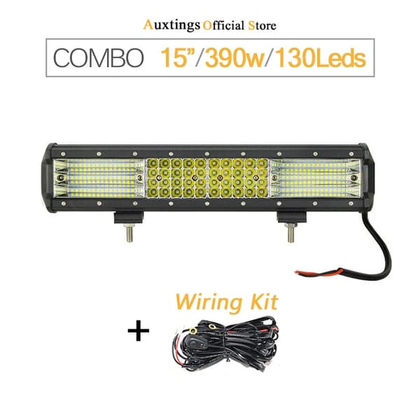 LED -ljusstång, ljus belysning, hållbar design,15IN med tråd