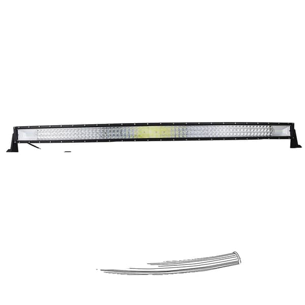 LED -ljusfält, böjd design, alternativ för flera längder,42in ingen kablage