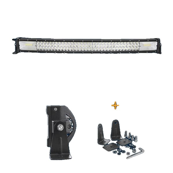 Böjd LED-ljusramp, 60° flod + 30° spotkombinationsstråle, finns i flera längder,32in Fäste1 Tråd