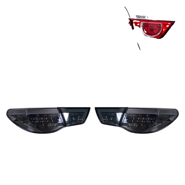 LED -bakljus, hållbar design, energieffektiv,2010-2012 Svart