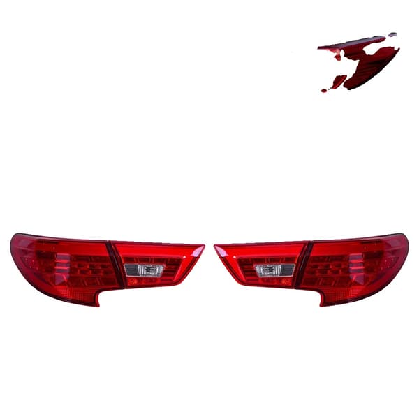 LED Bakljus för Toyota Mark X Reiz, 12V, Hållbar Design,2013-2017 Röd