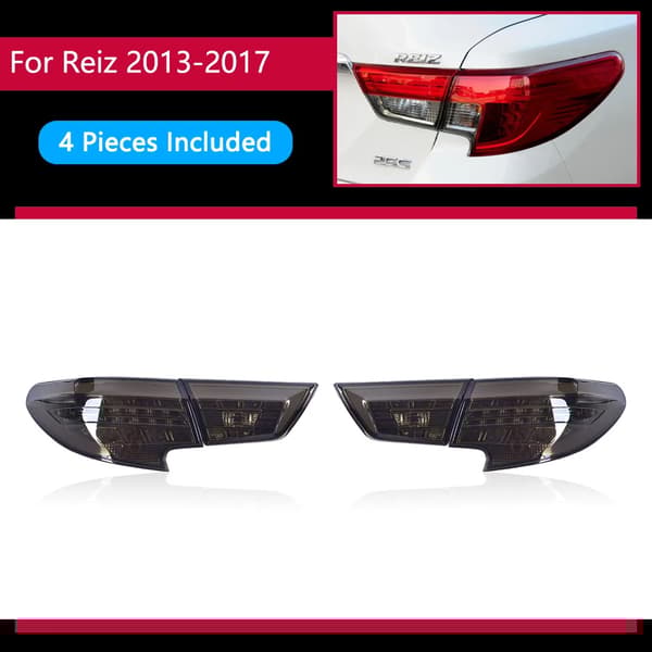 LED baglygter, holdbart design, energieffektiv,2013-2017 Sort