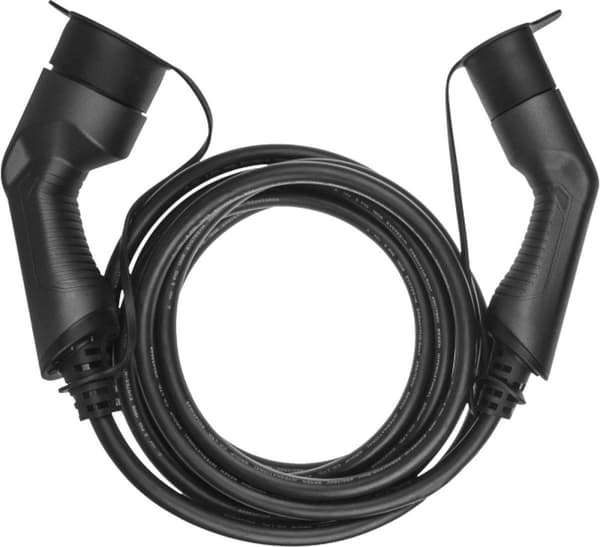 EV Type 2 7,2kW 5m kabel til opladning af Tesla Model 3/S/X, Leaf, i3, ID.3, e-208, e-Up!, Citigo iV, Kona.