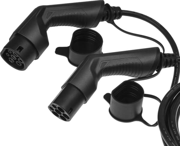 EV Type 2 7,2kW 5m kabel til opladning af Tesla Model 3/S/X, Leaf, i3, ID.3, e-208, e-Up!, Citigo iV, Kona.