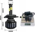 Miniatyrbillede 4 af 11: H7 LED-pærer til biler, lastbiler, 2 stk. 58W Canbus 6500K, hvide