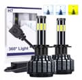 Miniatyrbillede 1 af 11: H7 LED-pærer til biler, lastbiler, 2 stk. 58W Canbus 6500K, hvide