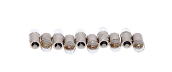 MAXGEAR T2W-LAMPA 12V/2W (MED METALLBASK) SET OM 10 DELAR