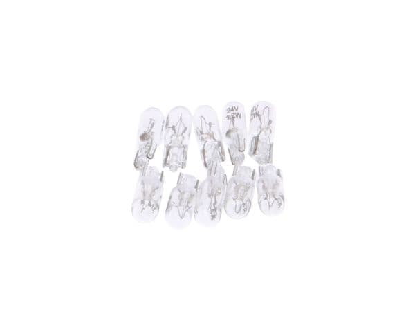 MAXGEAR-LAMPA W1,2W 24V/1,2W W2X4,6D HELGLAS-SET 10 DELAR