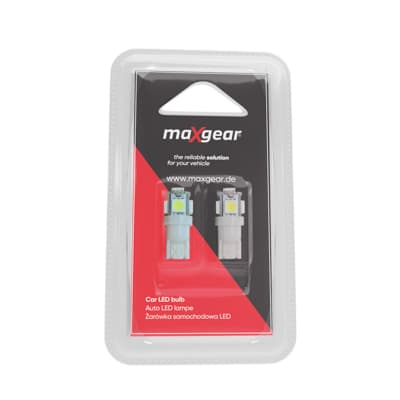 MAXGEAR LED-LAMPA W5W 12V/1W DIOD 4XLED W5W VIT BLISTER 2 ST !!!!LED!!!!