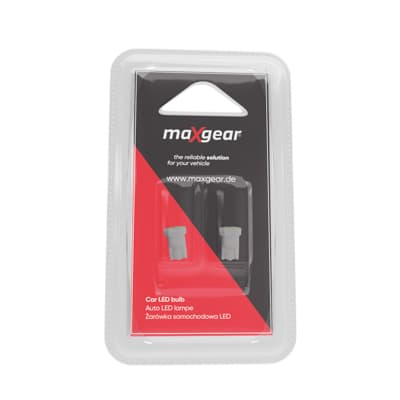 MAXGEAR LED-PÆRE 12V/5W (HELGLAS) BLISTER 2 STK.