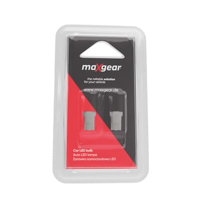 MAXGEAR LED-LAMPA 12V/5W (HELT I GLAS) BLISTER 2 ST