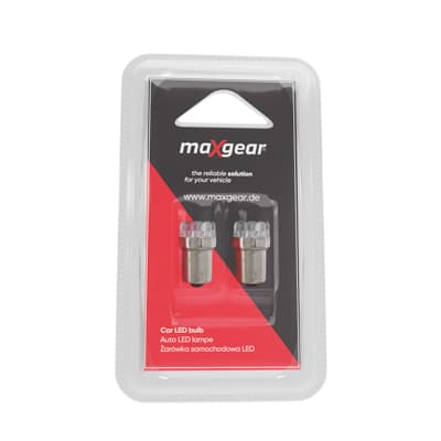 MAXGEAR LED-pære 12V/21W BA15S hvid blisterpakning 2 stk.