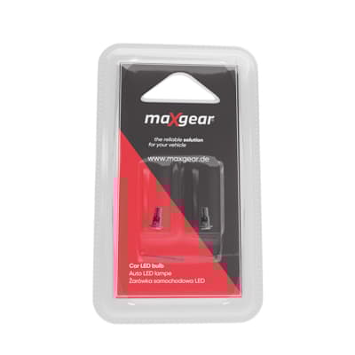 MAXGEAR LED PÆRE W1.2W 12V/1.2W DIODE 1XLED W1.2W HVID BLISTER 2 STK !!!!LED!!!!